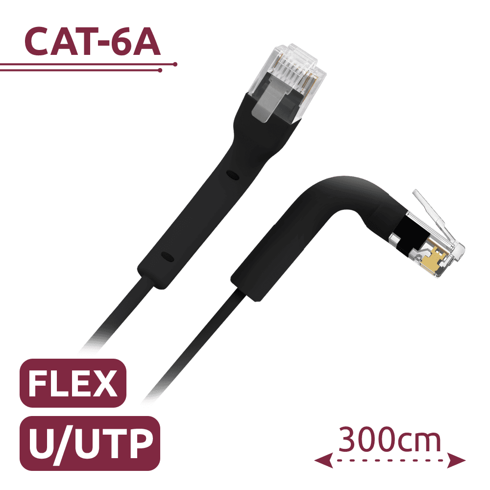 UTP6A-FLEX-3BK